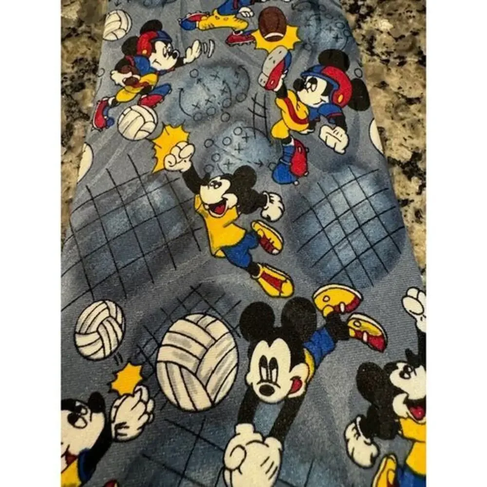 Vintage Disney Mickey Mouse Unlimited‎ Sports Tie Necktie